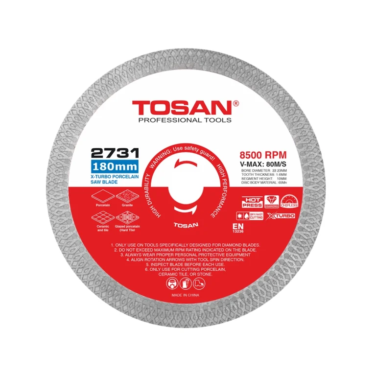 صفحه پرسلان بر ایکس توربو سایز 180 میلی متر توسن کد 2731