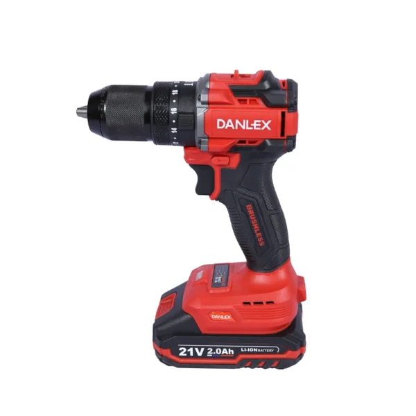 دریل پیچ گوشتی شارژی دنلکس 21 ولت براشلس دو سرعته چکشی مدل DX-6321